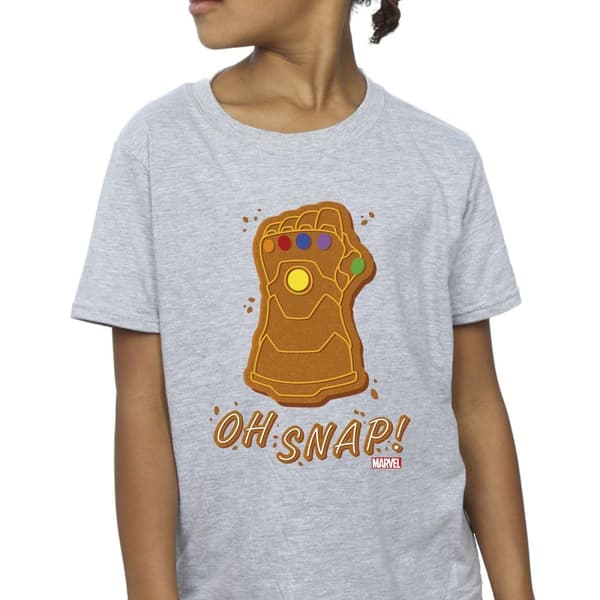 Marvel Girls Thanos Oh Snap Cotton T-Shirt