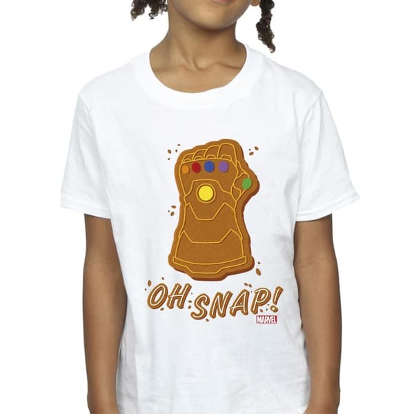 Marvel Girls Thanos Oh Snap Cotton T-Shirt