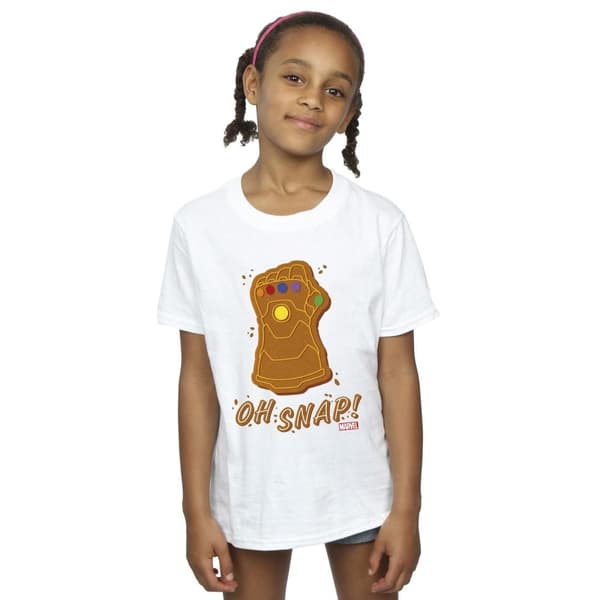 Marvel Girls Thanos Oh Snap Cotton T-Shirt