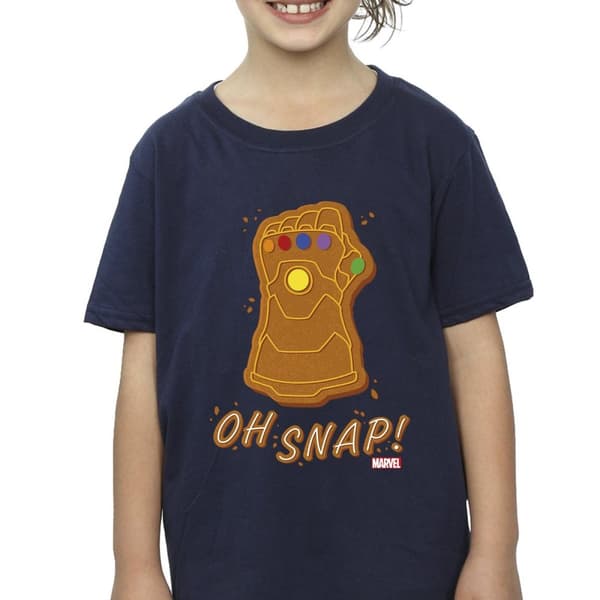 Marvel Girls Thanos Oh Snap Cotton T-Shirt