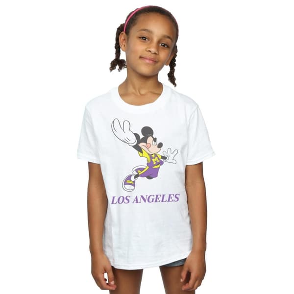 Disney Girls Mickey Mouse Los Angeles Cotton T-Shirt