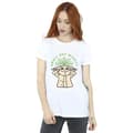 Miniatyrbillede 2 af 3: Star Wars Womens/Ladies The Mandalorian Small But Mighty Grogu Cotton Boyfriend T-Shirt