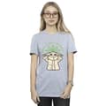 Miniatyrbillede 2 af 3: Star Wars Womens/Ladies The Mandalorian Small But Mighty Grogu Cotton Boyfriend T-Shirt