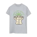 Miniatyrbillede 1 af 3: Star Wars Womens/Ladies The Mandalorian Small But Mighty Grogu Cotton Boyfriend T-Shirt