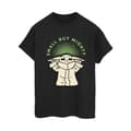 Miniatyrbillede 1 af 3: Star Wars Womens/Ladies The Mandalorian Small But Mighty Grogu Cotton Boyfriend T-Shirt