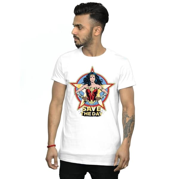 DC Comics Mens Wonder Woman 84 Star Design T-Shirt