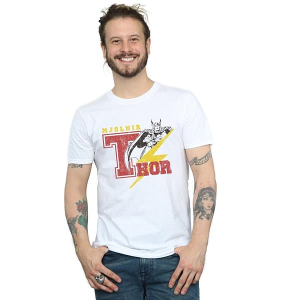 Marvel Mens Thor Mjolnir T-Shirt