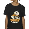Miniatyrbild 3 av 4: Star Wars May The Force BB8 bomulls-T-shirt för flickor