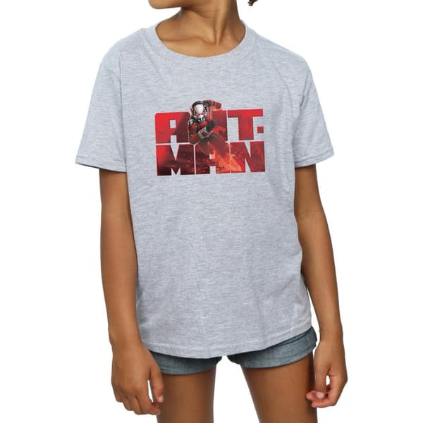 Marvel Girls Ant-Man Running Cotton T-Shirt