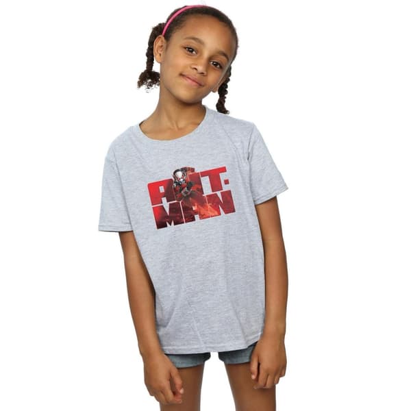 Marvel Girls Ant-Man Running Cotton T-Shirt