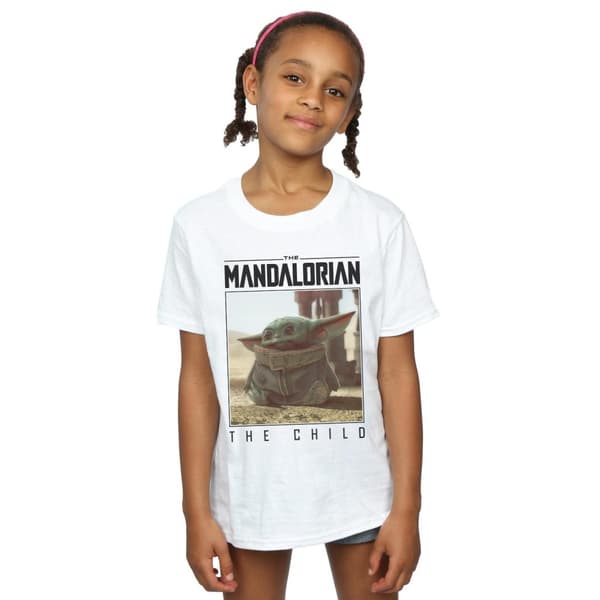 Star Wars Girls The Mandalorian The Child Frame Cotton T-Shirt