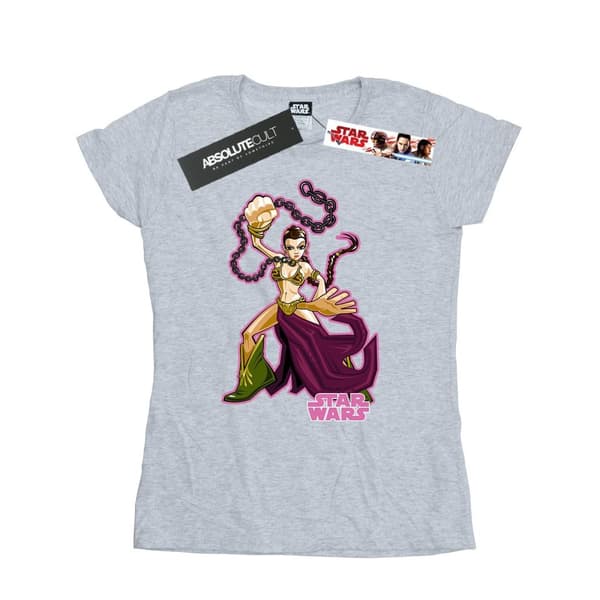 Star Wars Womens/Ladies Return Of The Jedi Leia Cotton T-Shirt