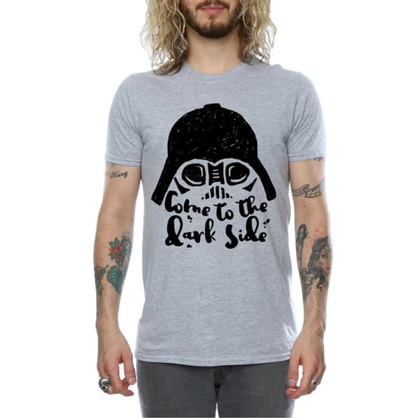 Star Wars Mens Darth Vader Come To The Dark Side Sketch T-Shirt