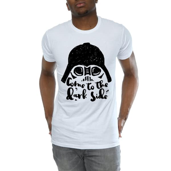 Star Wars Mens Darth Vader Come To The Dark Side Sketch T-Shirt