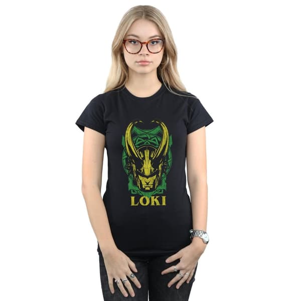 Marvel Womens/Ladies Loki Badge Cotton T-Shirt