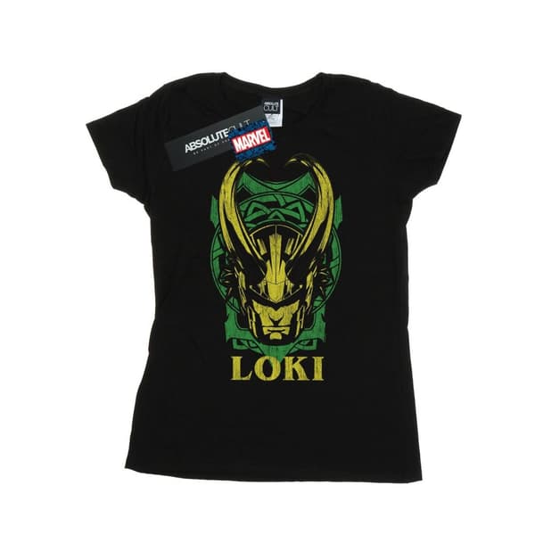 Marvel Womens/Ladies Loki Badge Cotton T-Shirt