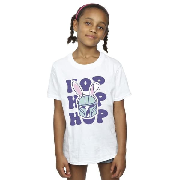 Star Wars Girls The Mandalorian Hop Into Easter Cotton T-Shirt