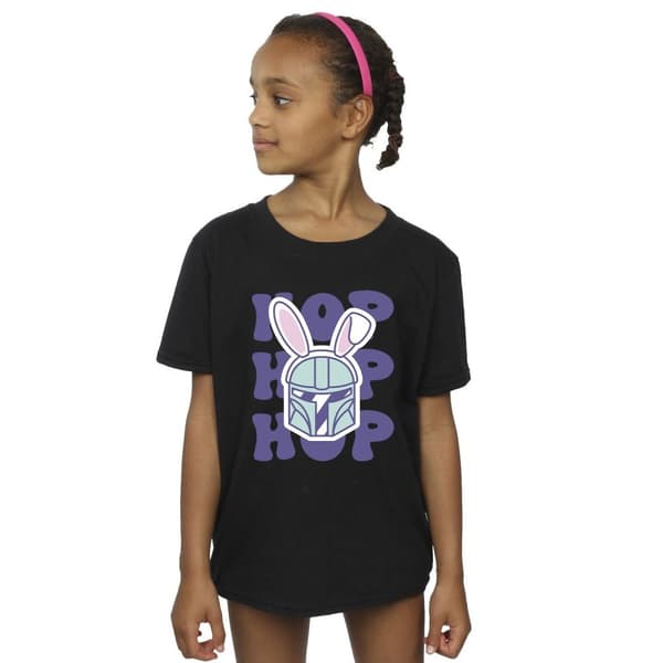 Star Wars Girls The Mandalorian Hop Into Easter Cotton T-Shirt