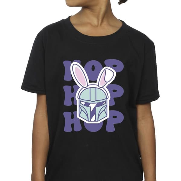 Star Wars Girls The Mandalorian Hop Into Easter Cotton T-Shirt