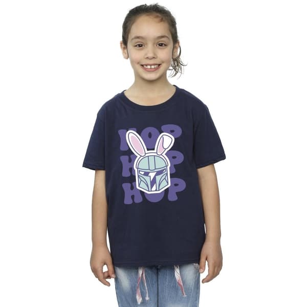 Star Wars Girls The Mandalorian Hop Into Easter Cotton T-Shirt