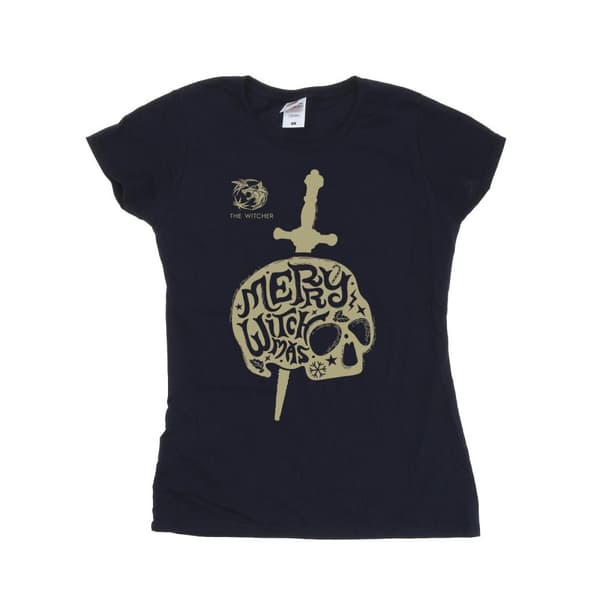 Netflix Womens/Ladies The Witcher Merry Witchmas Cotton T-Shirt
