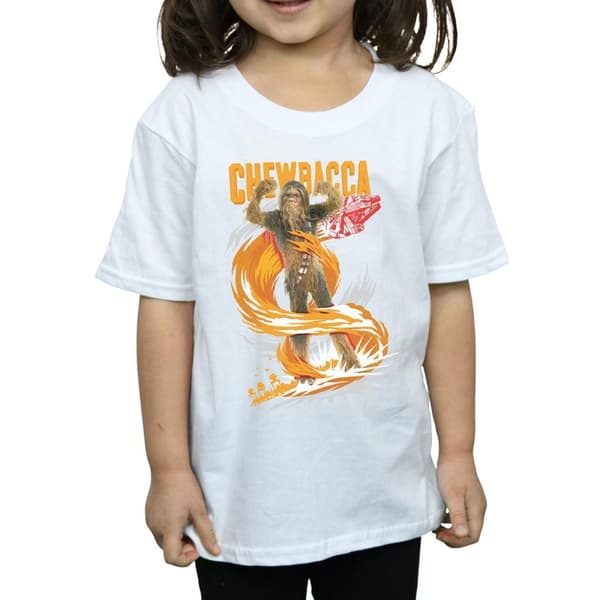 Star Wars Girls Chewbacca Gigantic Cotton T-Shirt