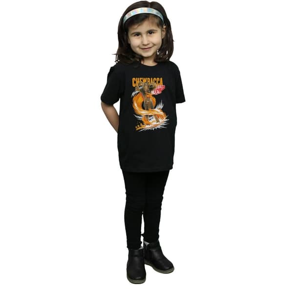 Star Wars Girls Chewbacca Gigantic Cotton T-Shirt