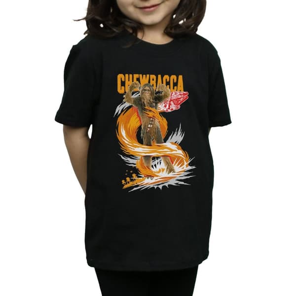 Star Wars Girls Chewbacca Gigantic Cotton T-Shirt