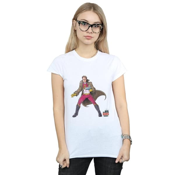 The Big Bang Theory Womens/Ladies Leonard Superhero Cotton T-Shirt
