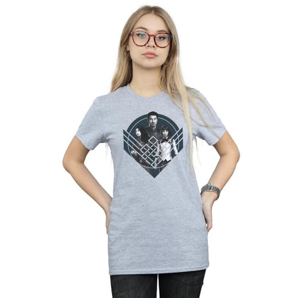 Marvel Dam/Lady Shang-Chi And The Legend Of The Ten Rings Grupp Pose Crest Pojkvänströja i bomull