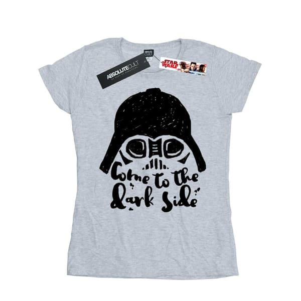 Star Wars Dam/Lady Darth Vader Come To The Dark Side - T-shirt i bomull med skiss
