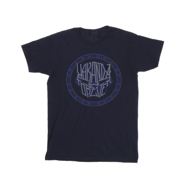 Marvel Wakanda Forever Tribal Icon T-shirt för pojkar Navy Blue 3-4 Years