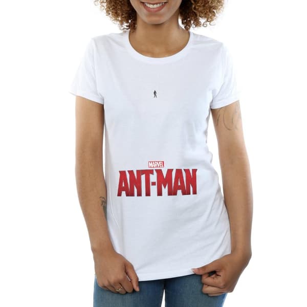Marvel Womens/Ladies Ant-Man Ant Sized Logo Cotton T-Shirt