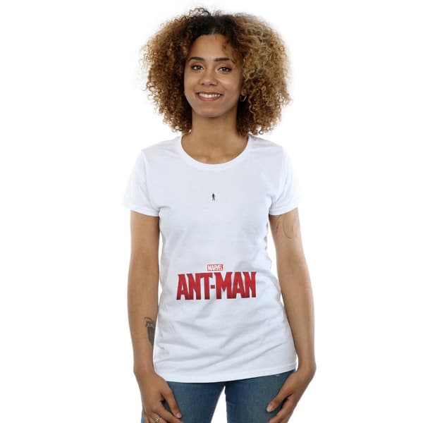 Marvel Womens/Ladies Ant-Man Ant Sized Logo Cotton T-Shirt