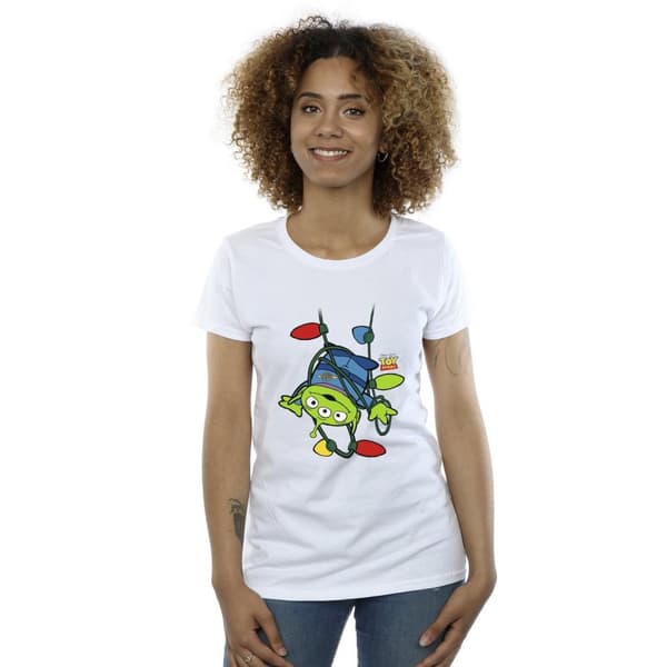 Disney Dam/Tjej Toy Story Juleljus Aliens T-shirt i bomull