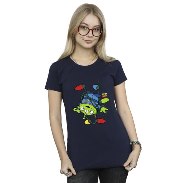 Disney Dam/Tjej Toy Story Juleljus Aliens T-shirt i bomull