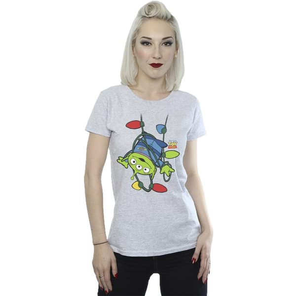 Disney Dam/Tjej Toy Story Juleljus Aliens T-shirt i bomull