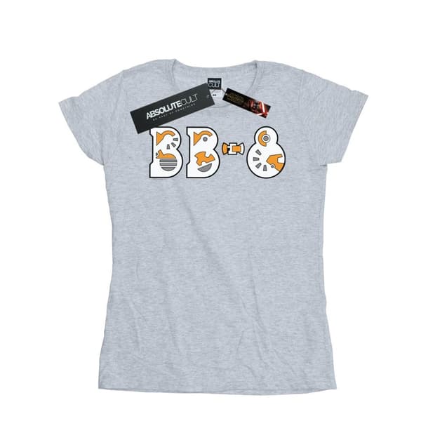 Star Wars Womens/Ladies The Rise Of Skywalker BB-8 Text Logo Cotton T-Shirt
