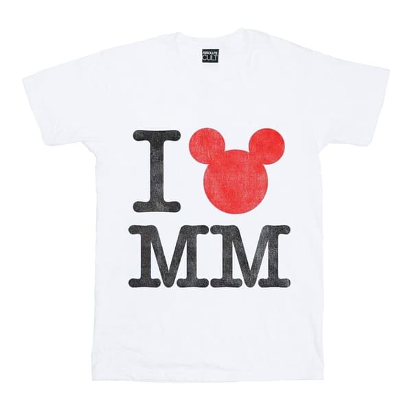 Disney Musse Pigg I Love Musse T-shirt i bomull för flickor
