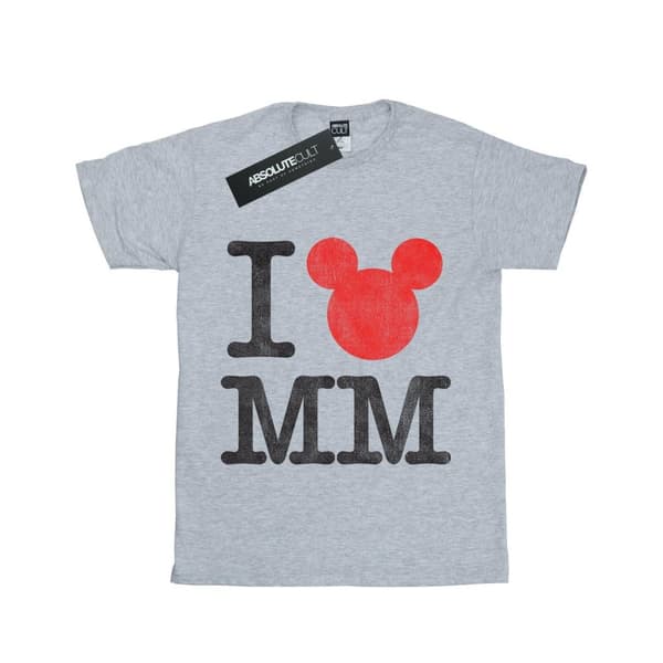 Disney Musse Pigg I Love Musse T-shirt i bomull för flickor