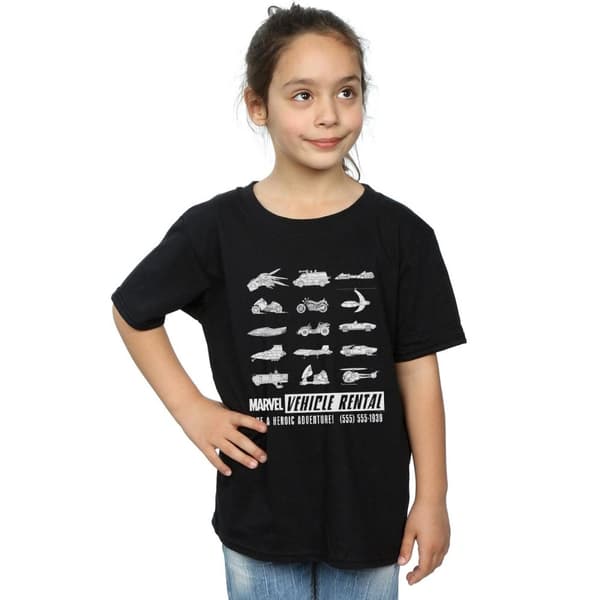 Marvel T-shirt i bomull för flickor