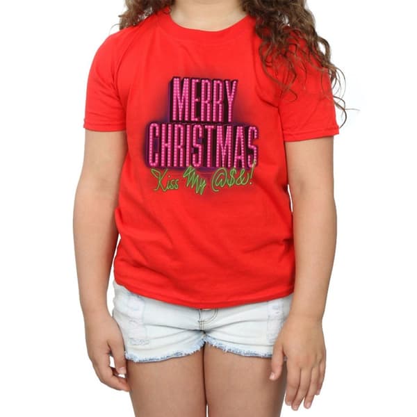 National Lampoon´s Christmas Vacation Girls Kiss My Ass Cotton T-Shirt