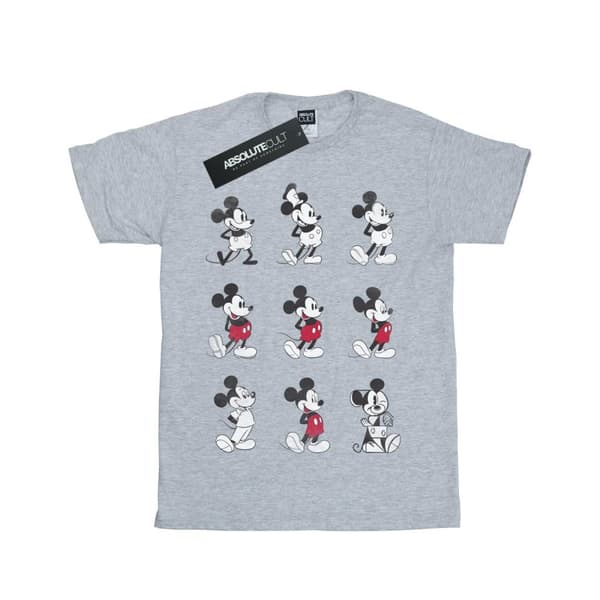 Disney Girls Mickey Mouse Evolution Cotton T-Shirt