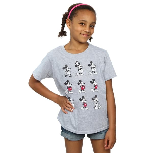 Disney Girls Mickey Mouse Evolution Cotton T-Shirt