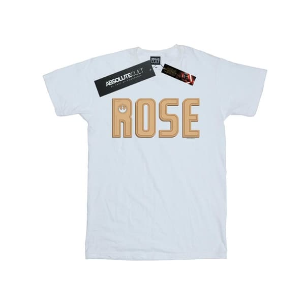 Star Wars Girls The Rise Of Skywalker Rose T-shirt med textad logotyp i bomull
