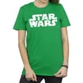 Miniatyrbild 3 av 5: Star Wars Dam/Tjej - Boyfriend-t-shirt i bomull med jullogo