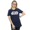 Miniatyrbilde 2 av 5: Star Wars Womens/Ladies Christmas Logo Cotton Boyfriend T-Shirt
