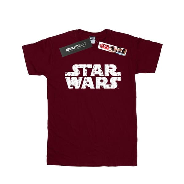 Star Wars Dam/Tjej - Boyfriend-t-shirt i bomull med jullogo