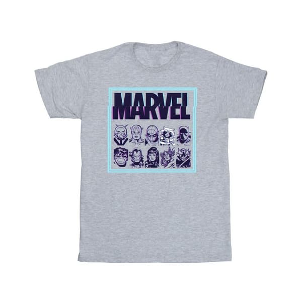 Marvel Girls Comics Glitch T-shirt i bomull