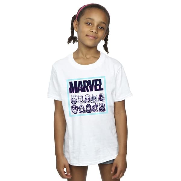 Marvel Girls Comics Glitch T-shirt i bomull